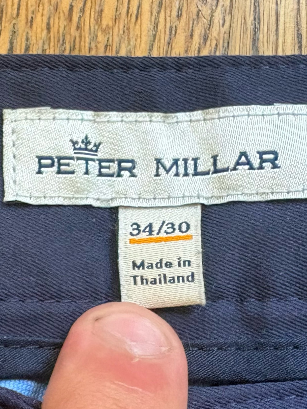 Peter Millar 35x30 Navy Golf Pants Chino Performance Crown Preppy Men’s Classic